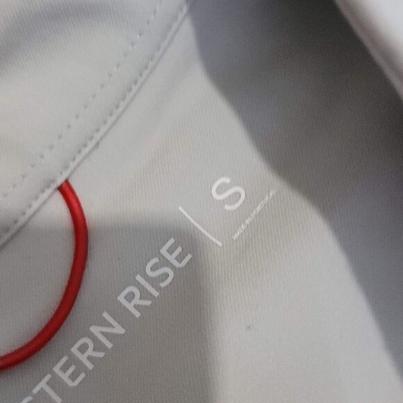 Western Rise X Cotton Button Down Fog Light Gray Small S Men's Longsleeve Shirt - Picture 2 of 5